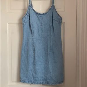 Blue denim dress